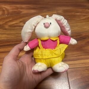 Vintage 1994 Gibson 7” Nylon Stuffed Bunny